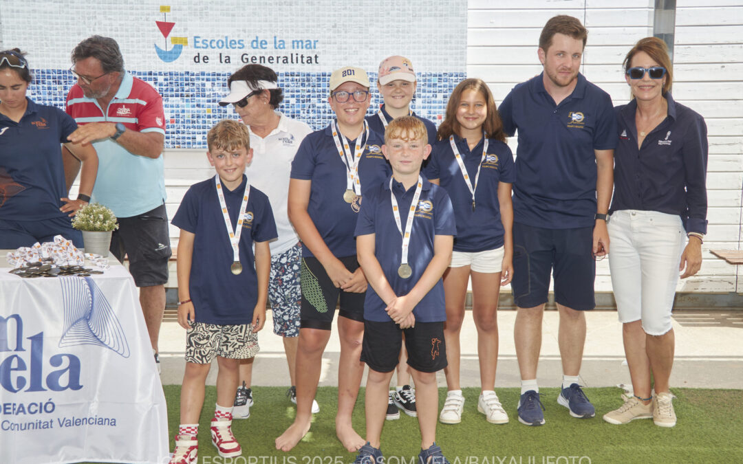 Éxito del Club Náutico Moraira en la final de los Jocs Esportius de Vela en Burriana